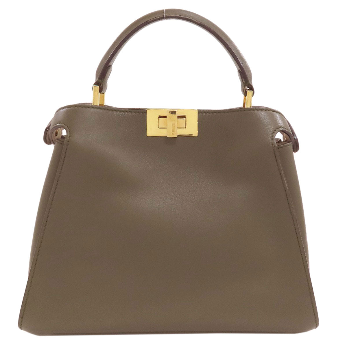FENDI Peekaboo Essential 2WAY Handbag Calf Ladies [Used]