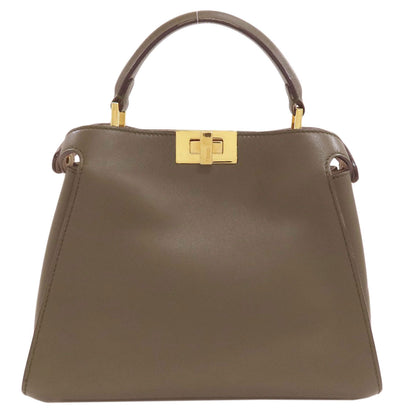 FENDI Peekaboo Essential 2WAY Handbag Calf Ladies [Used]