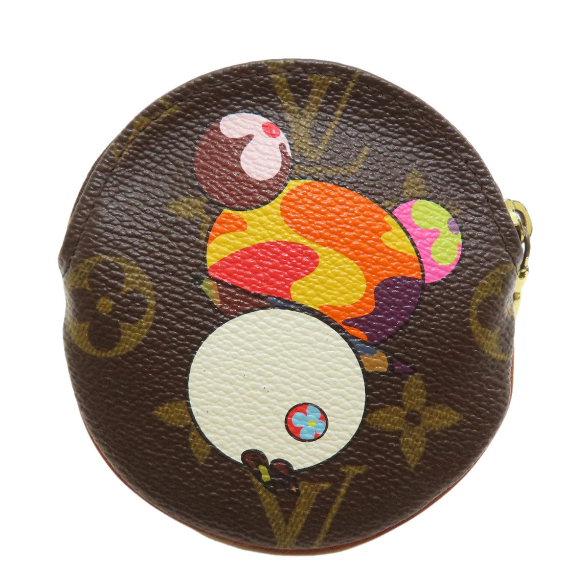 LOUIS VUITTON M61928 Porte Monnaie Rond Panda Takashi Murakami Collaboration coin purse Monogram canvas Ladies [Used]