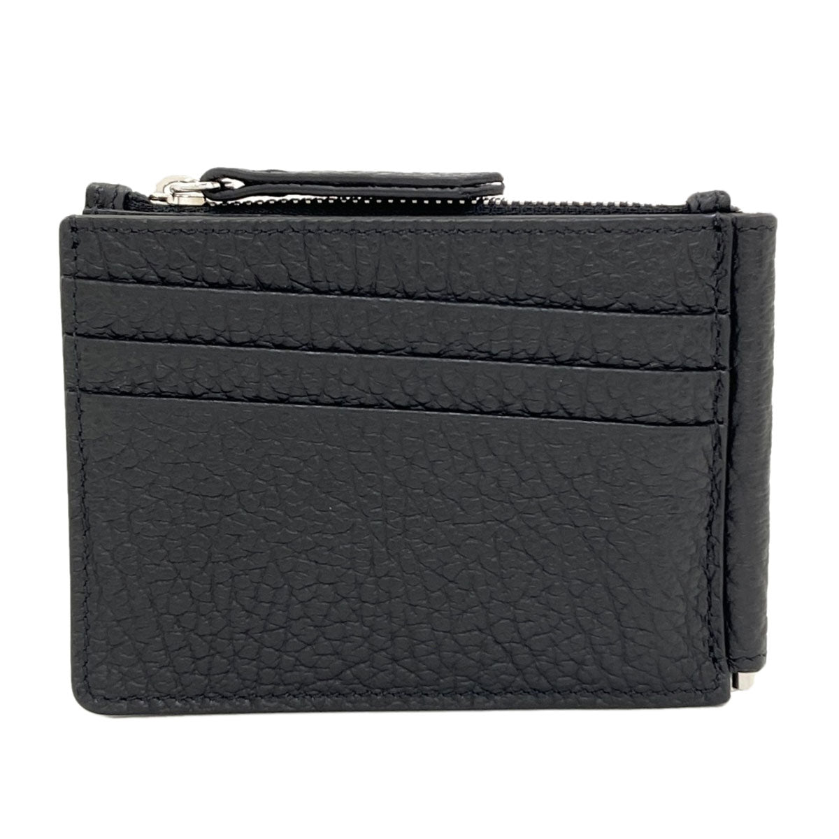 MaisonMargiela Money clip with 4 stitches Bifold Wallet with Coin Pocket Leather mens [Used]