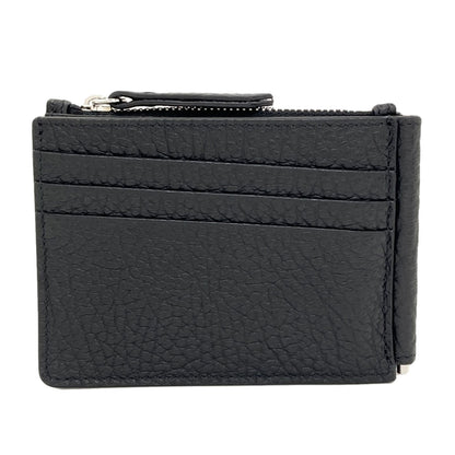 MaisonMargiela Money clip with 4 stitches Bifold Wallet with Coin Pocket Leather mens [Used]