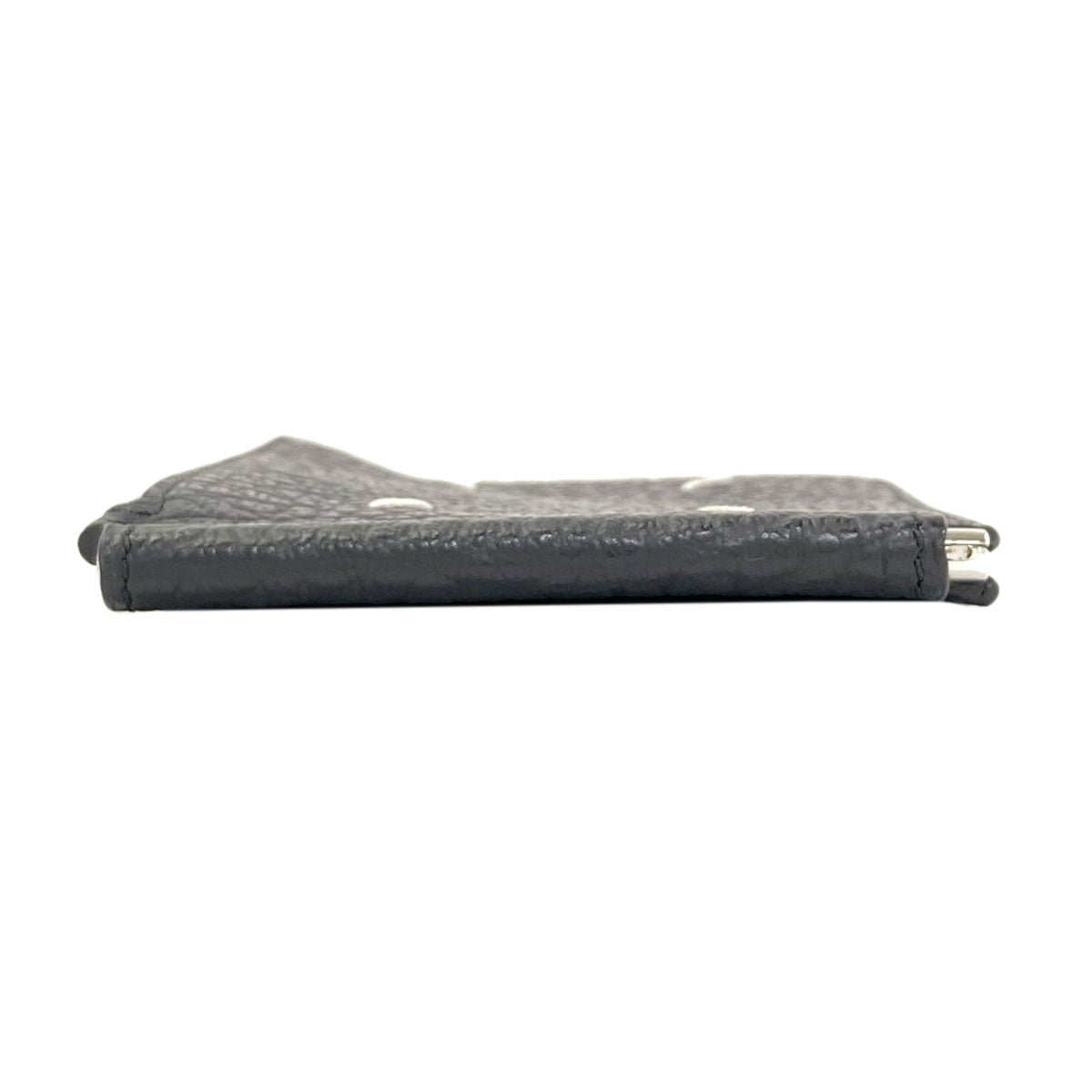 MaisonMargiela Money clip with 4 stitches Bifold Wallet with Coin Pocket Leather mens [Used]