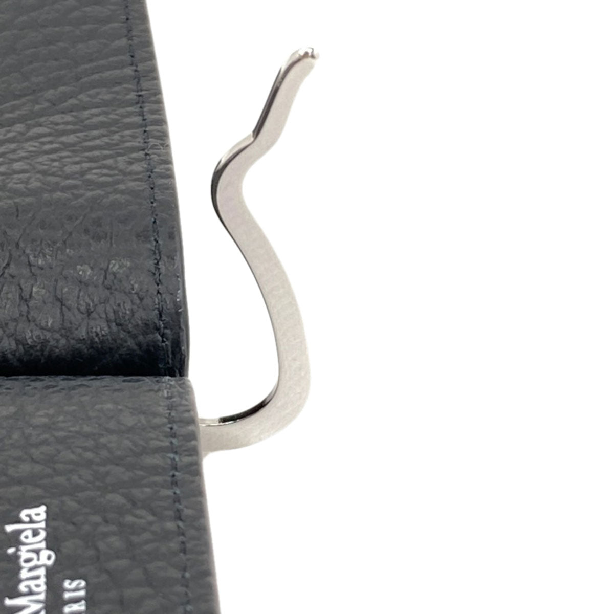 MaisonMargiela Money clip with 4 stitches Bifold Wallet with Coin Pocket Leather mens [Used]