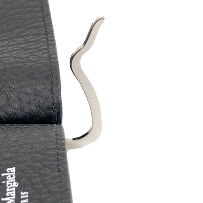 MaisonMargiela Money clip with 4 stitches Bifold Wallet with Coin Pocket Leather mens [Used]