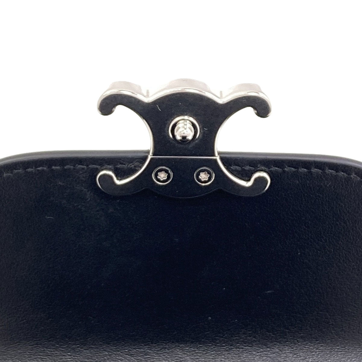 CELINE Small flap wallet Triomphe Tri-fold wallet (with Coin Pocket) Leather Ladies [Used]