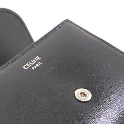 CELINE Small flap wallet Triomphe Tri-fold wallet (with Coin Pocket) Leather Ladies [Used]