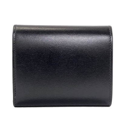 CELINE Small flap wallet Triomphe Tri-fold wallet (with Coin Pocket) Leather Ladies [Used]
