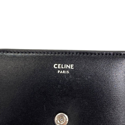 CELINE Small flap wallet Triomphe Tri-fold wallet (with Coin Pocket) Leather Ladies [Used]