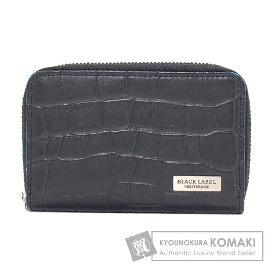 BLACK LABEL logo coin purse Leather Ladies [Used]