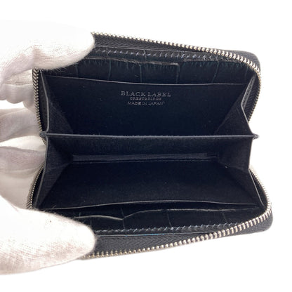 BLACK LABEL logo coin purse Leather Ladies [Used]