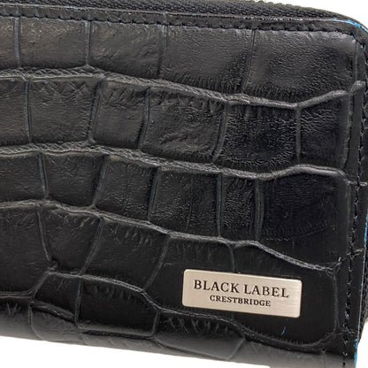 BLACK LABEL logo coin purse Leather Ladies [Used]