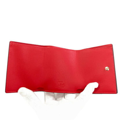 Christian Louboutin Leopard pattern Tri-fold wallet (with Coin Pocket) Leather Ladies [Used]