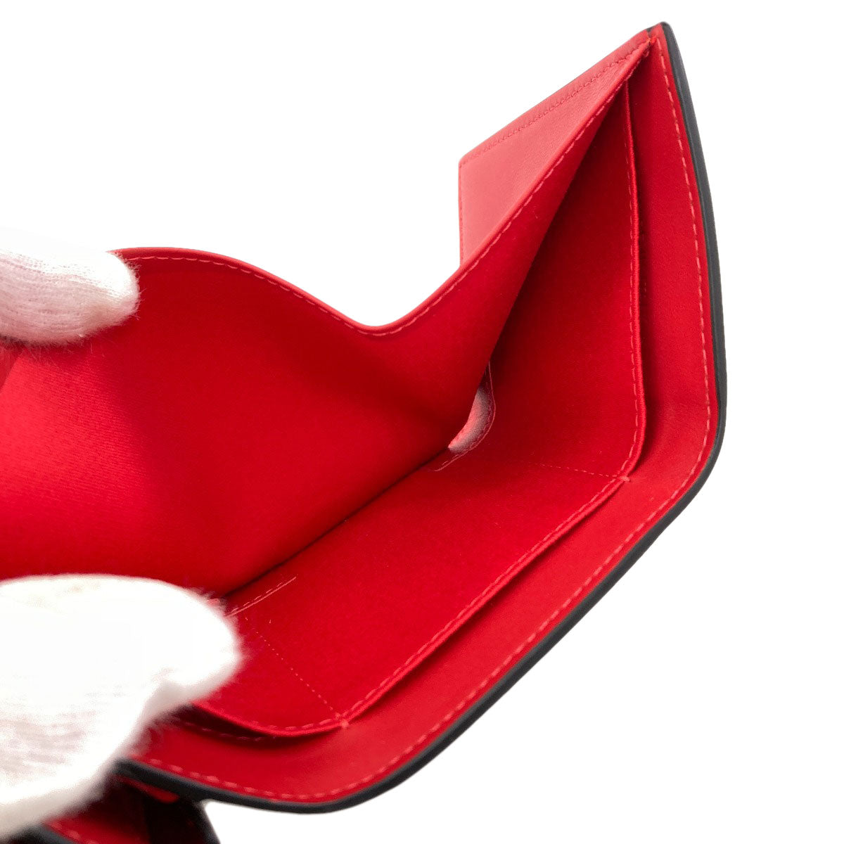 Christian Louboutin Leopard pattern Tri-fold wallet (with Coin Pocket) Leather Ladies [Used]