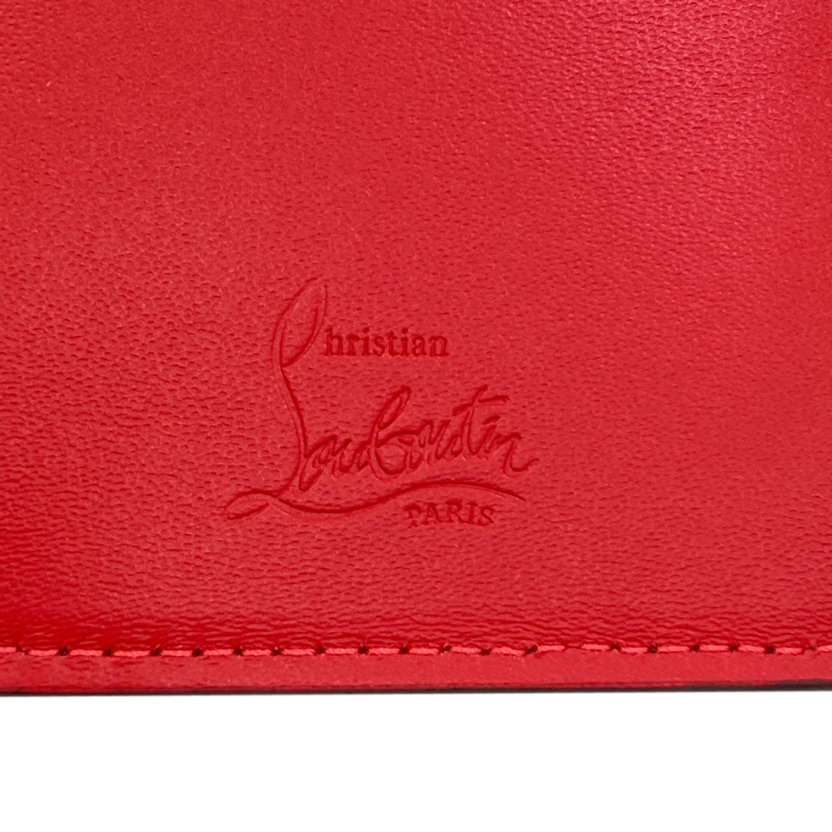 Christian Louboutin Leopard pattern Tri-fold wallet (with Coin Pocket) Leather Ladies [Used]