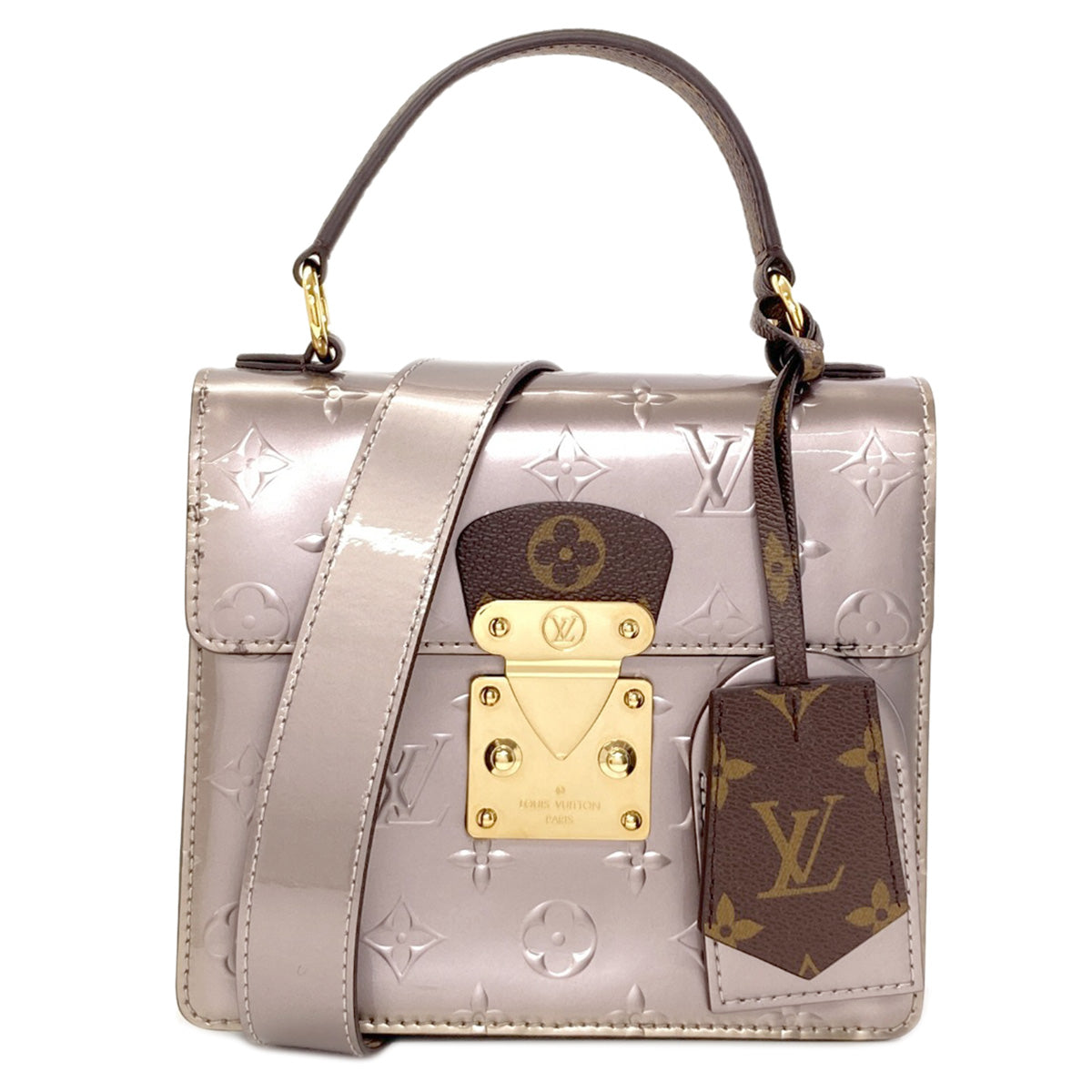 LOUIS VUITTON M90502 Spring Street PM Handbag Vernis Monogram canvasLadies [Used]