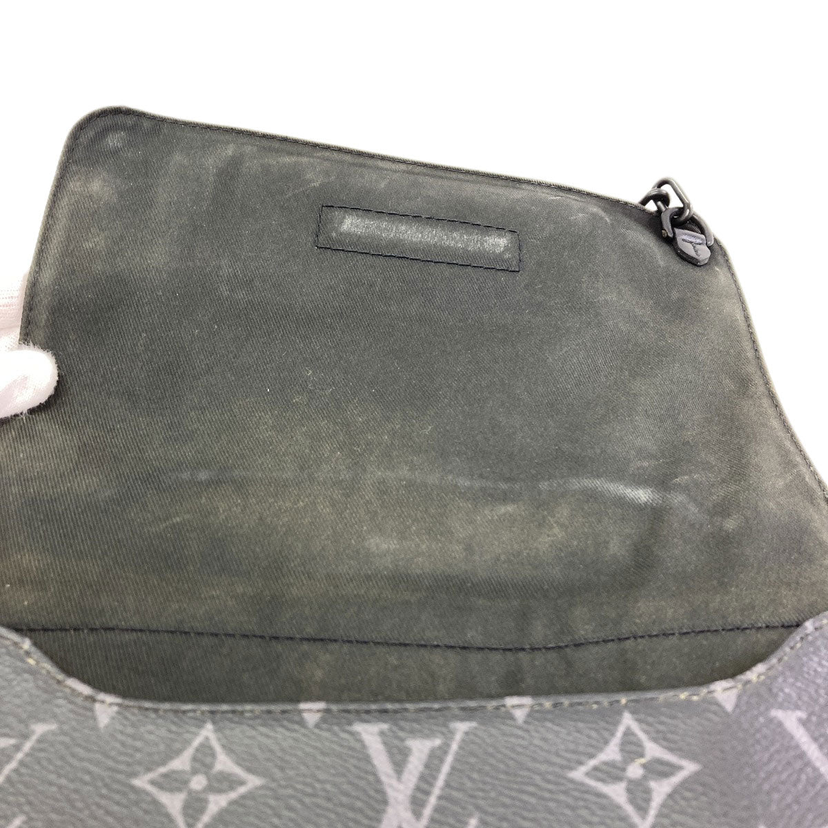 LOUIS VUITTON M45685 Steamer messenger Shoulder Bag Monogram Eclipse mens [Used]
