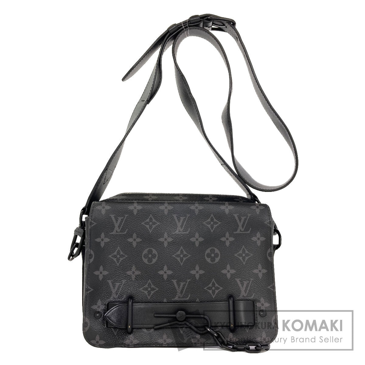 LOUIS VUITTON M45685 Steamer messenger Shoulder Bag Monogram Eclipse mens [Used]