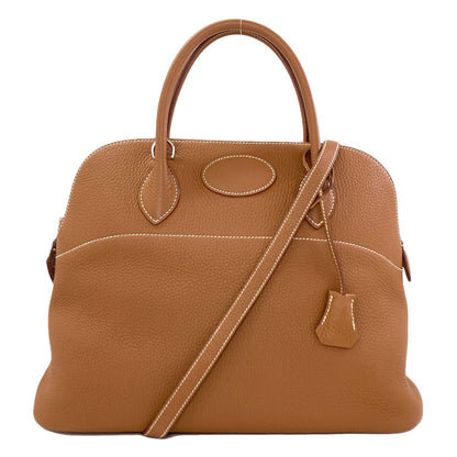 HERMES Bolide35 Gold SilverHardware Handbag Togo Ladies [Used]