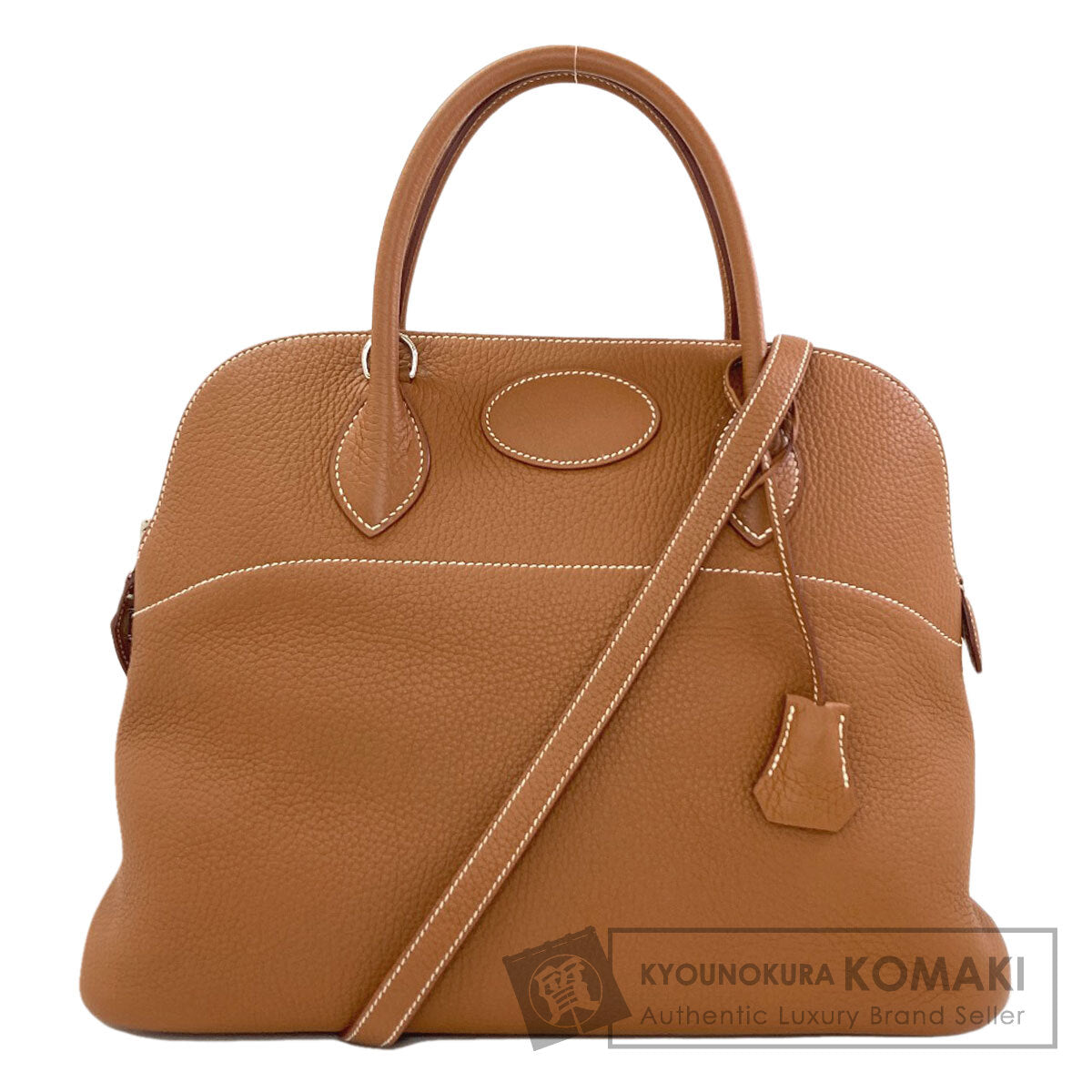 HERMES Bolide35 Gold SilverHardware Handbag Togo Ladies [Used]