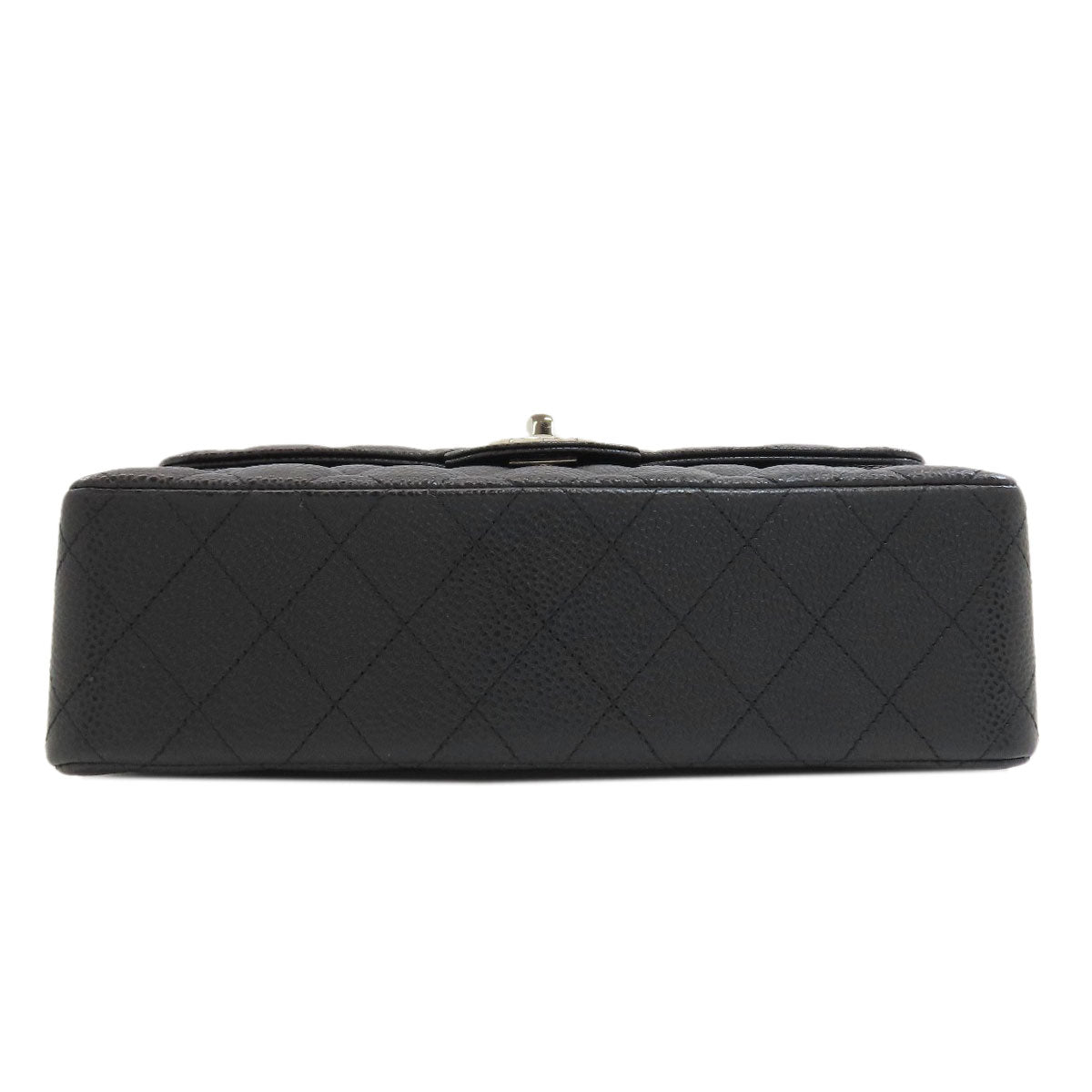 CHANEL Matelasse23 Double Flap SilverHardware Shoulder Bag Grained Calfskin Skin Ladies [Used]