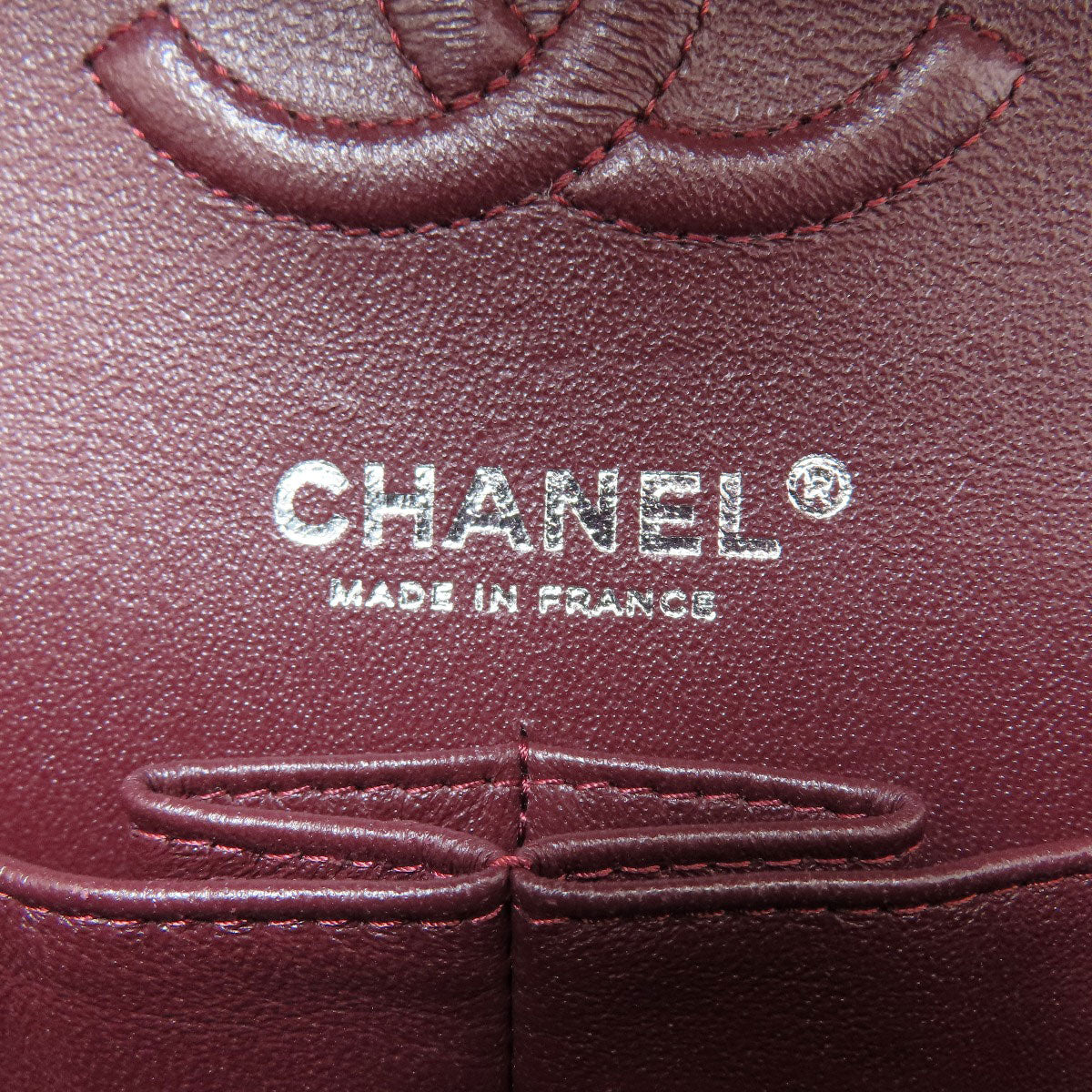 CHANEL Matelasse23 Double Flap SilverHardware Shoulder Bag Grained Calfskin Skin Ladies [Used]