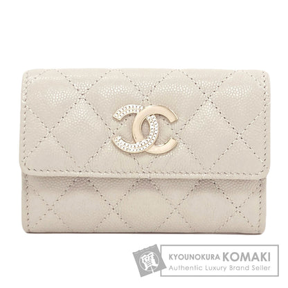 CHANEL COCO Mark Matelasse GoldHardware coin purse Grained Calfskin Skin Ladies [Used]