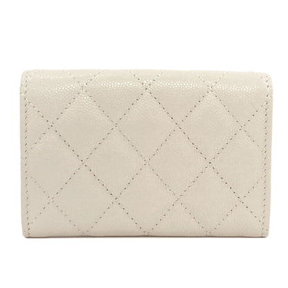 CHANEL COCO Mark Matelasse GoldHardware coin purse Grained Calfskin Skin Ladies [Used]