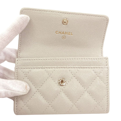 CHANEL COCO Mark Matelasse GoldHardware coin purse Grained Calfskin Skin Ladies [Used]