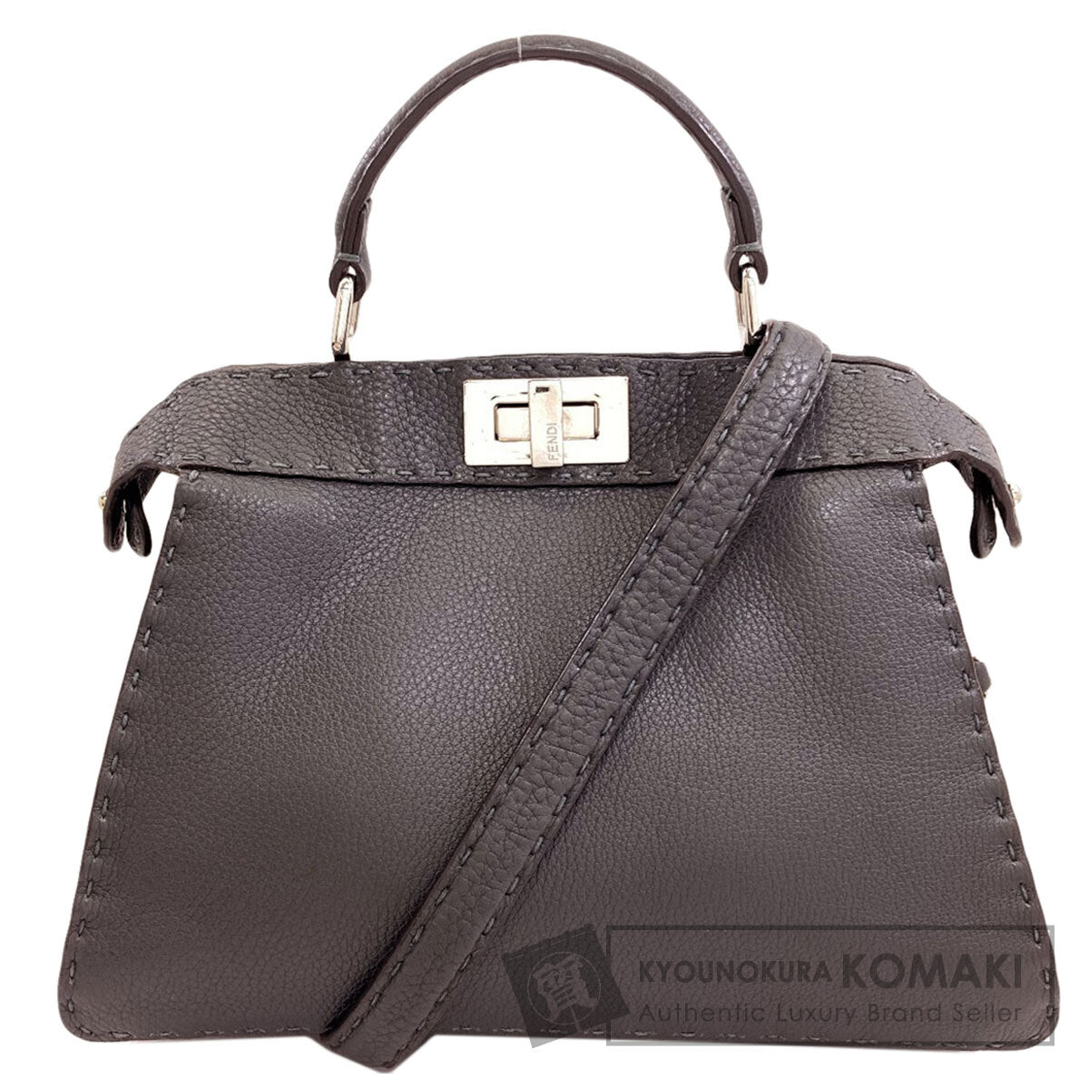 FENDI Selleria Peekaboo I.U. 2WAY Handbag Calf Ladies [Used]