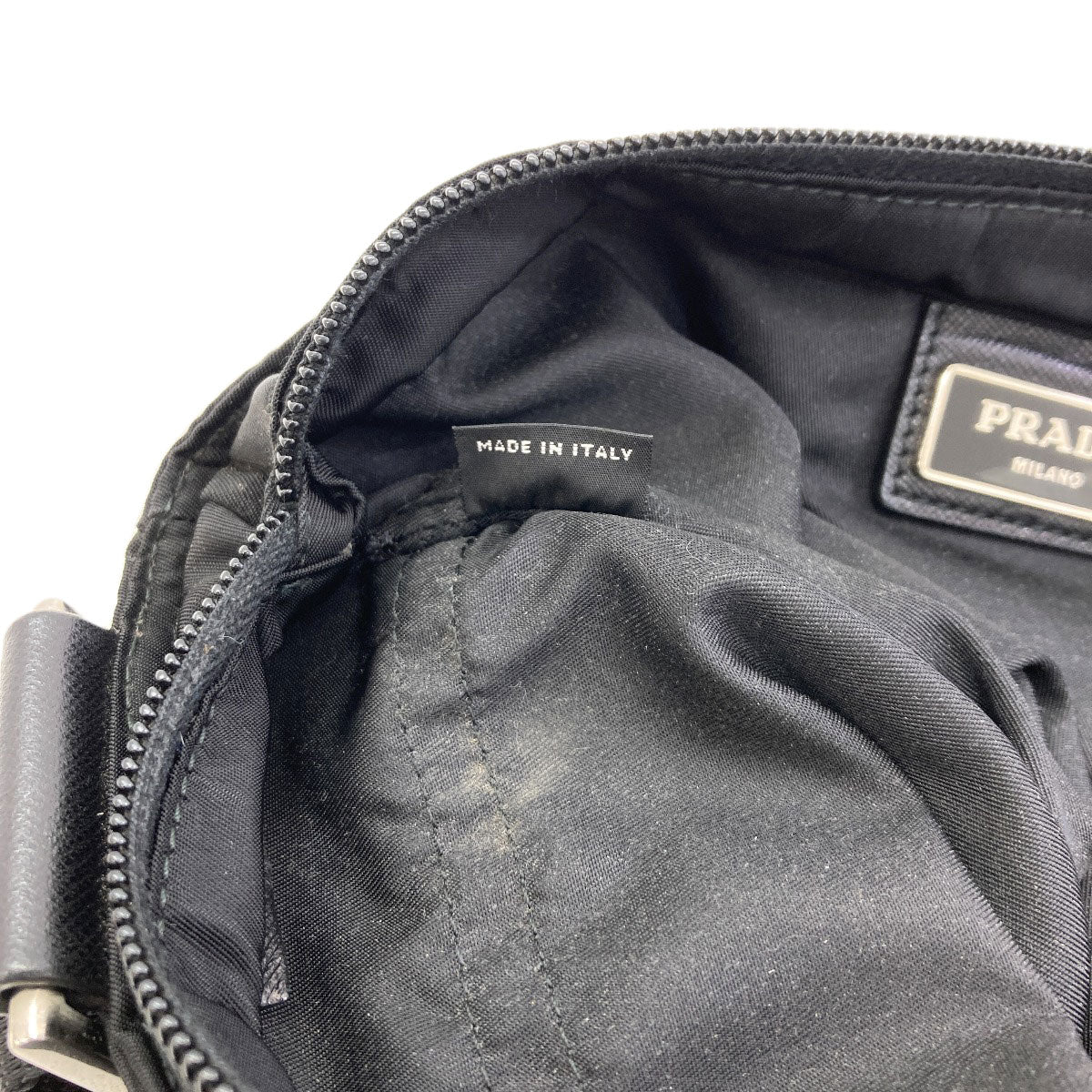 PRADA Long Shoulder Logo Hardware Shoulder Bag Nylon Ladies [Used]