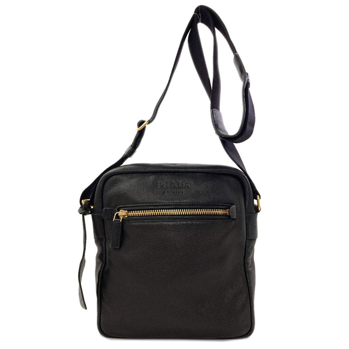 PRADA logo Shoulder Bag Calf Ladies [Used]