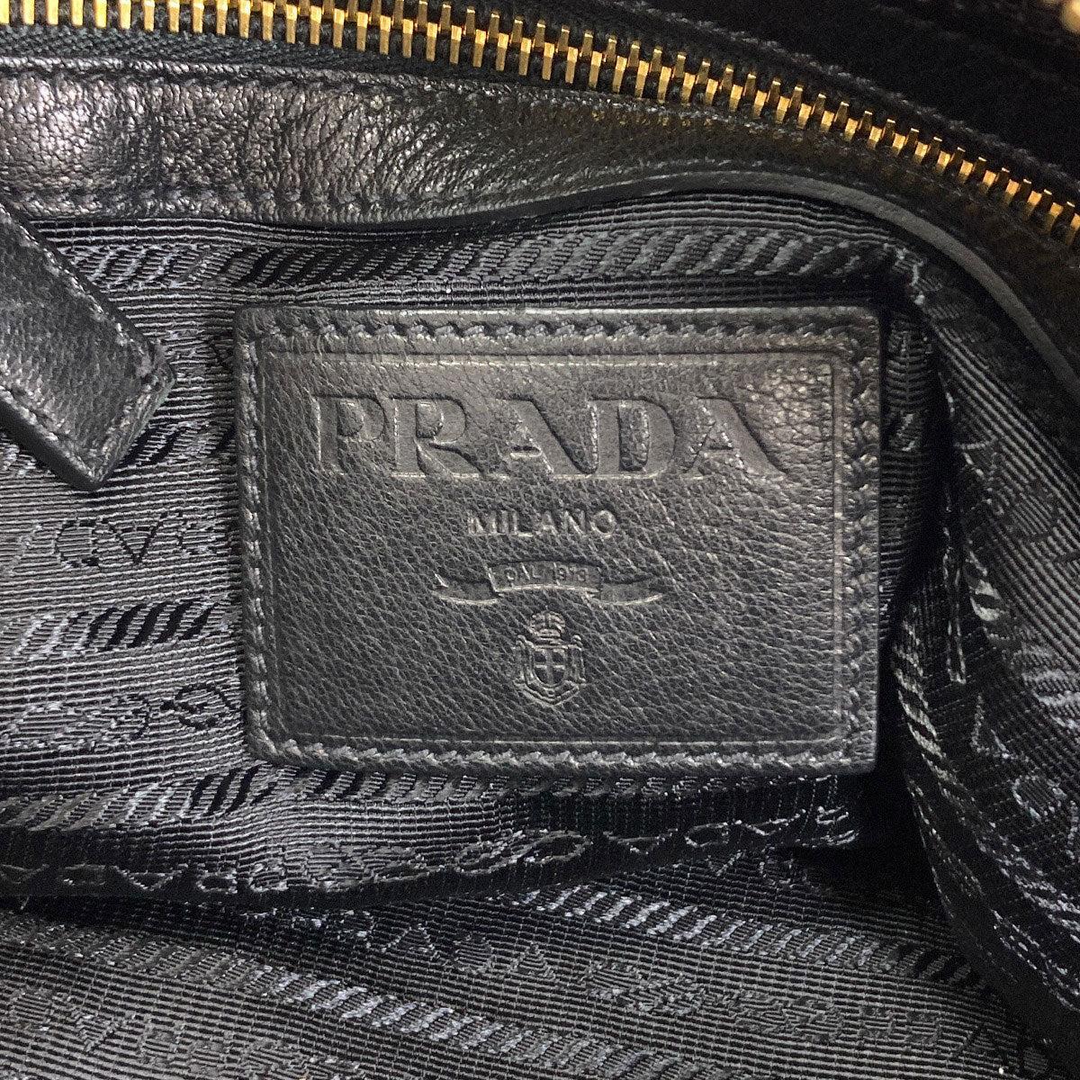 PRADA logo Shoulder Bag Calf Ladies [Used]