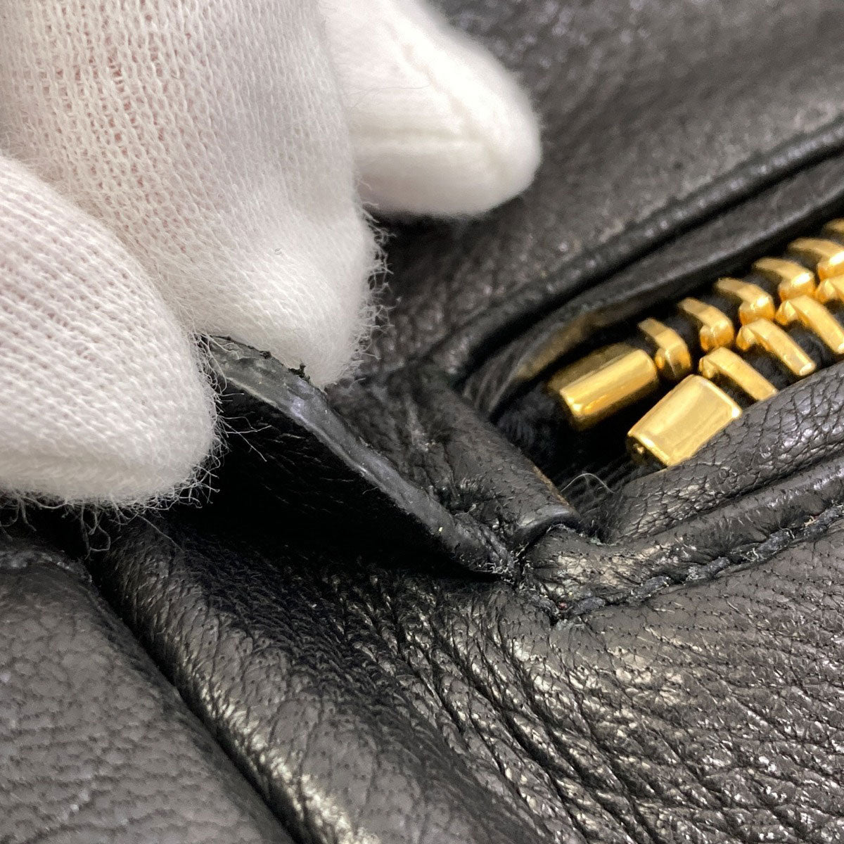 PRADA logo Shoulder Bag Calf Ladies [Used]