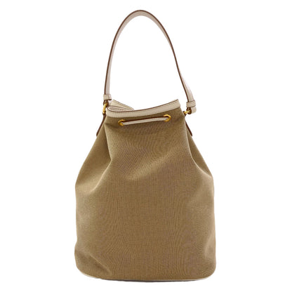 PRADA Logo Jacquard 2-Way Handbag Canvas Ladies [Used]