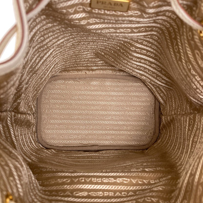 PRADA Logo Jacquard 2-Way Handbag Canvas Ladies [Used]