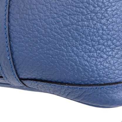 HERMES Garden Party Blue Agate SilverHardware Tote Bag Country Ladies [Used]