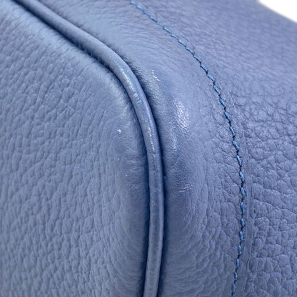 HERMES Garden Party Blue Agate SilverHardware Tote Bag Country Ladies [Used]
