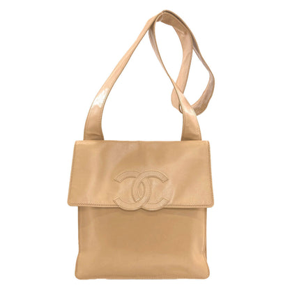 CHANEL COCO Mark GoldHardware Tote Bag Lambskin Ladies [Used]