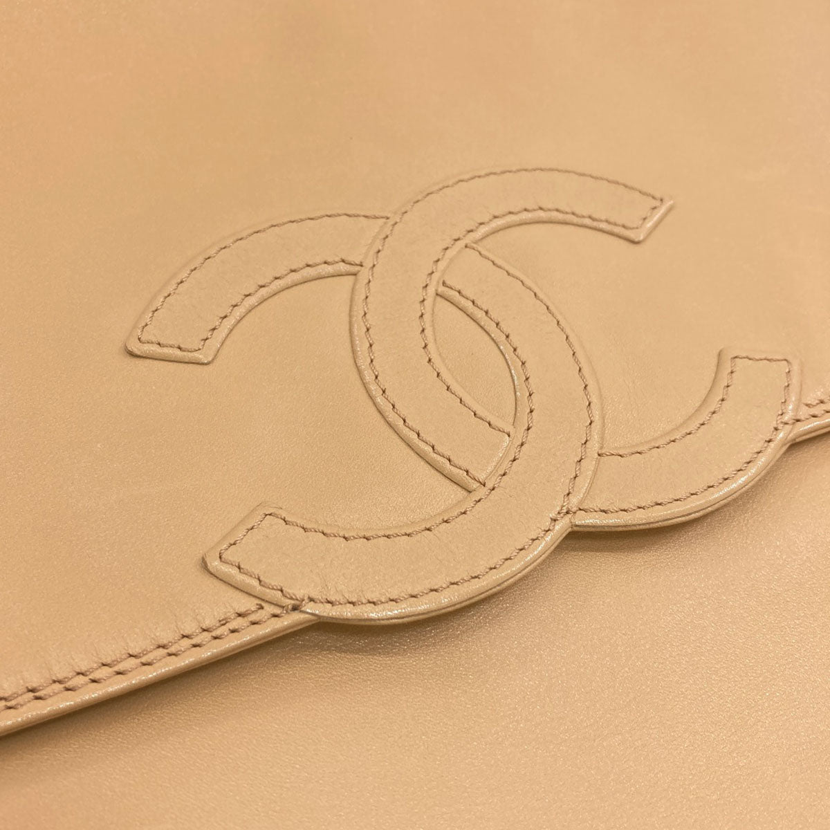CHANEL COCO Mark GoldHardware Tote Bag Lambskin Ladies [Used]