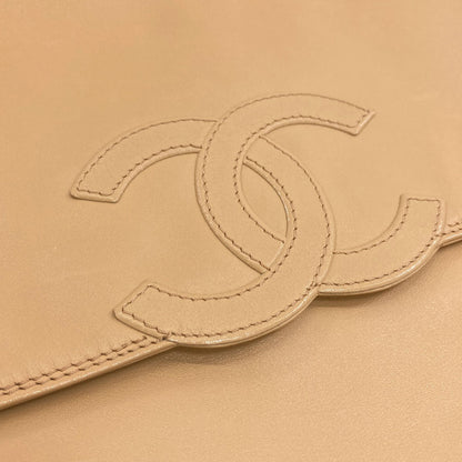 CHANEL COCO Mark GoldHardware Tote Bag Lambskin Ladies [Used]