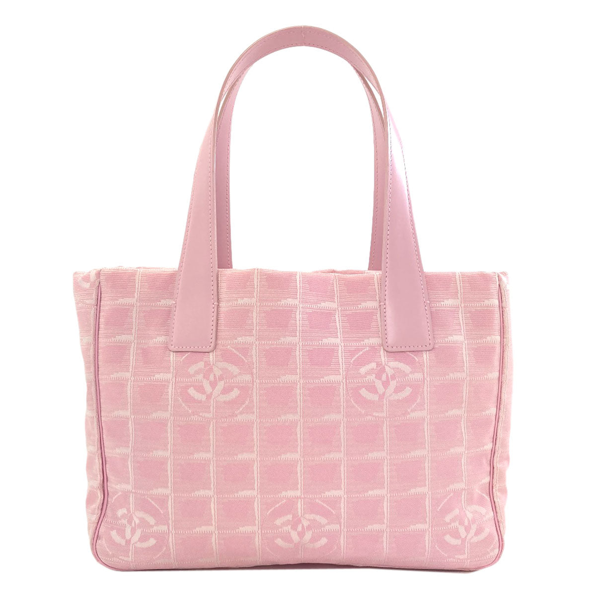 CHANEL New Travel Line PM Tote Bag Nylon jacquard Ladies [Used]