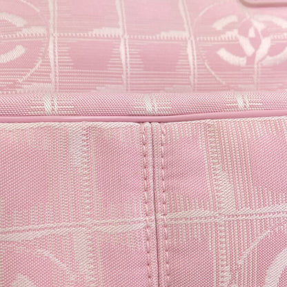CHANEL New Travel Line PM Tote Bag Nylon jacquard Ladies [Used]