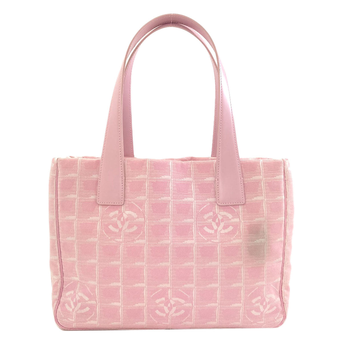 CHANEL New Travel Line PM Tote Bag Nylon jacquard Ladies [Used]