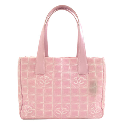 CHANEL New Travel Line PM Tote Bag Nylon jacquard Ladies [Used]
