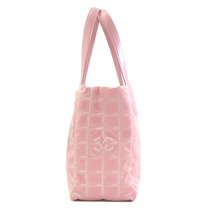 CHANEL New Travel Line PM Tote Bag Nylon jacquard Ladies [Used]
