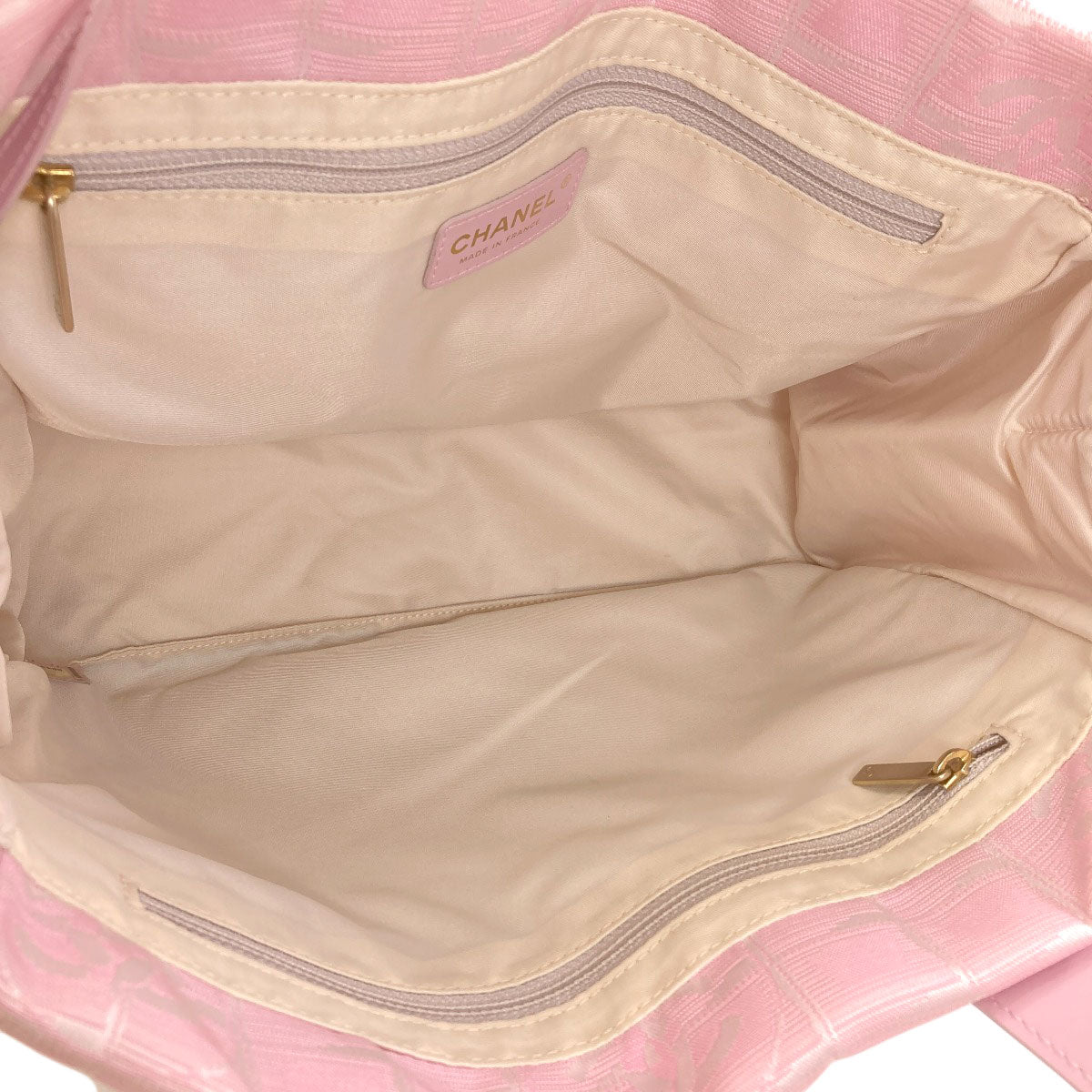 CHANEL New Travel Line PM Tote Bag Nylon jacquard Ladies [Used]