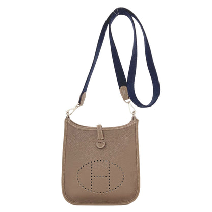 HERMES Evelyne TPM Etoupe SilverHardware Shoulder Bag Taurillon Clemence Ladies [Used]