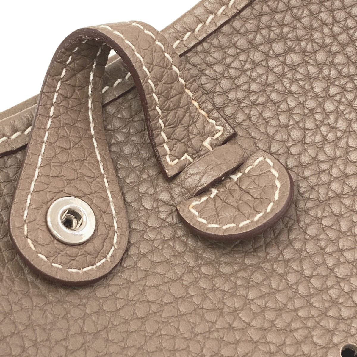 HERMES Evelyne TPM Etoupe SilverHardware Shoulder Bag Taurillon Clemence Ladies [Used]
