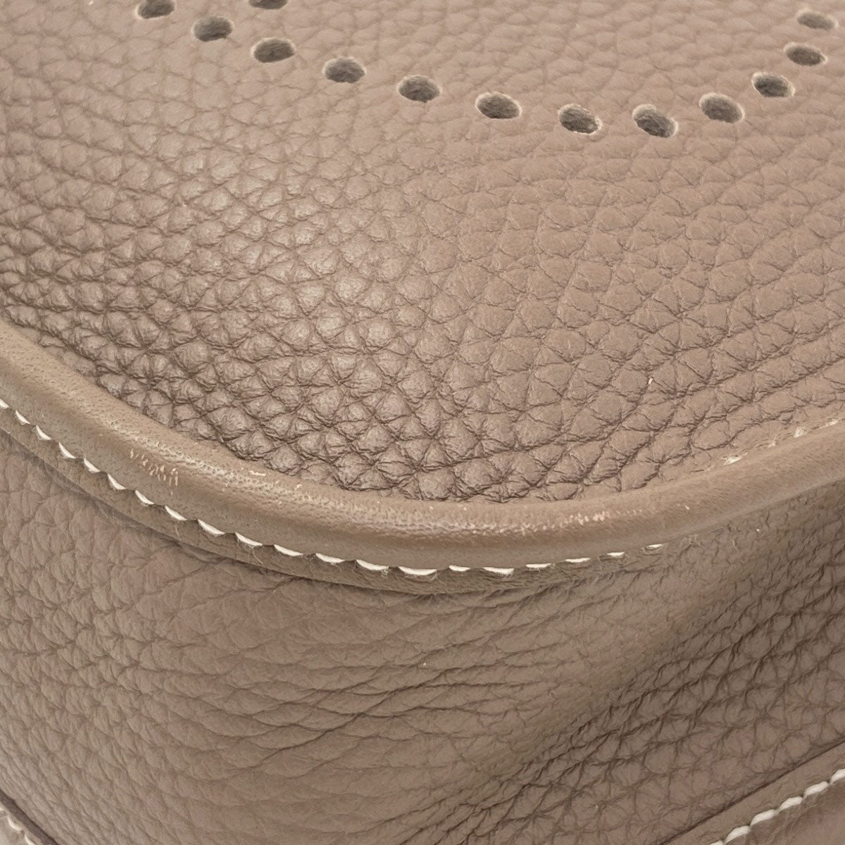 HERMES Evelyne TPM Etoupe SilverHardware Shoulder Bag Taurillon Clemence Ladies [Used]