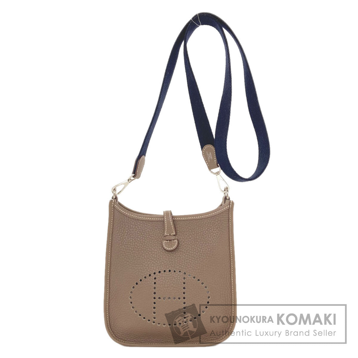 HERMES Evelyne TPM Etoupe SilverHardware Shoulder Bag Taurillon Clemence Ladies [Used]